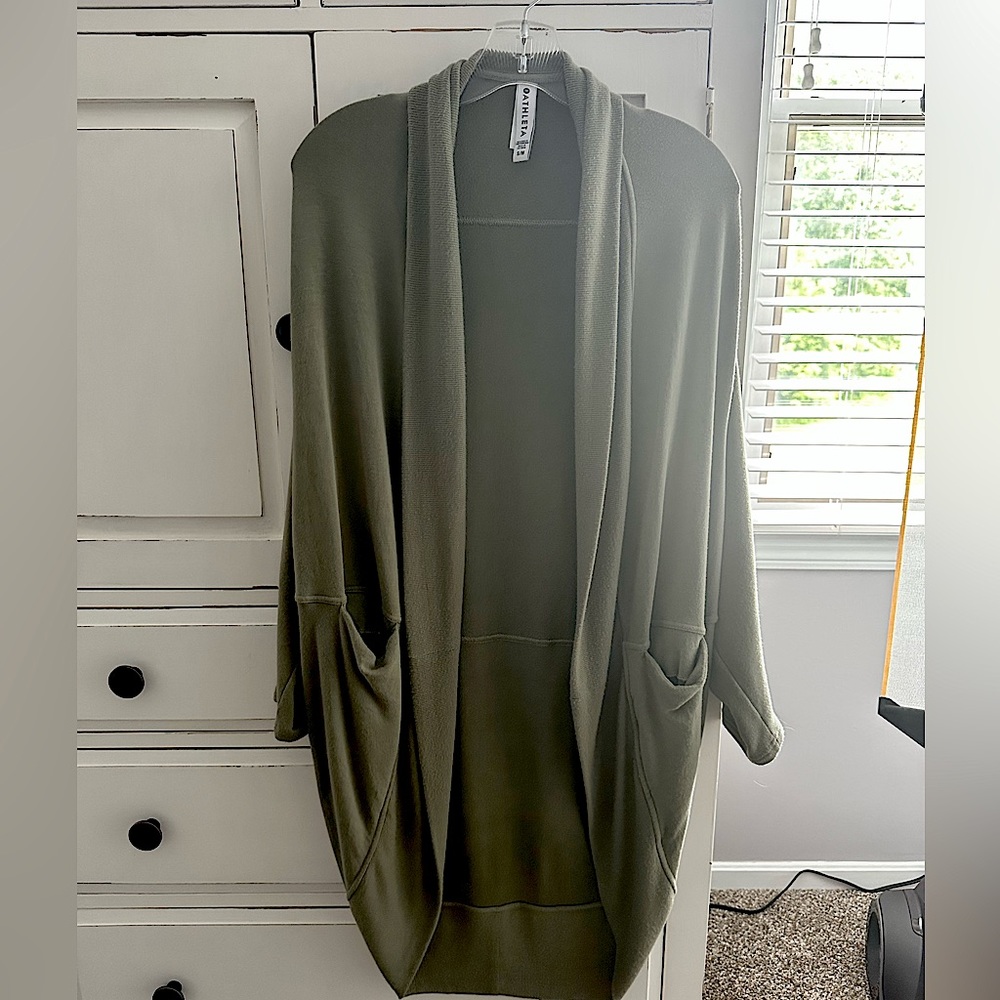 Athleta olive green wrap